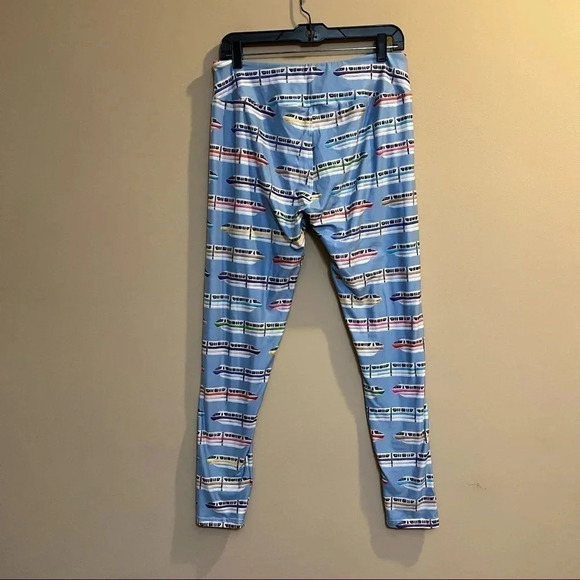 Lost Princess Apparel Disney Rainbow Monorail TC Tall And Curvy Leggings Blue - Picture 3 of 7